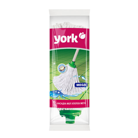 Насадка МОП для швабры веревочная, Мега, крепление еврорезьба, хлопок, 25см, 200г, YO, 73010 - фото 2