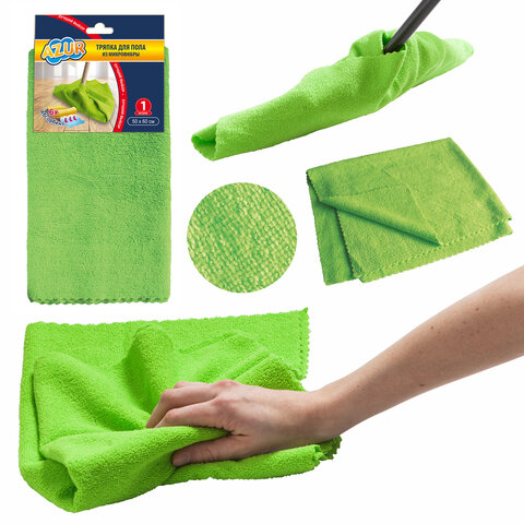 Тряпка для мытья пола 50х60см, плотность 240г/м2, МИКРОФИБРА, YORK AZUR, 026210 - фото 2