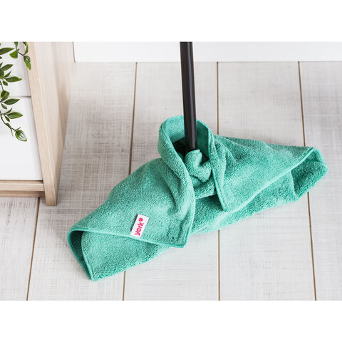 Тряпка для мытья пола 50х60см, двусторонняя, с застежкой, 390г/м2, МИКРОФИБРА, YORK,, 26070 - фото 5