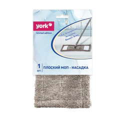 Насадка МОП плоская 38,8&times;9 см, из микрофибры, &laquo;Классик Limited Edition&raquo;, YORK, 082270