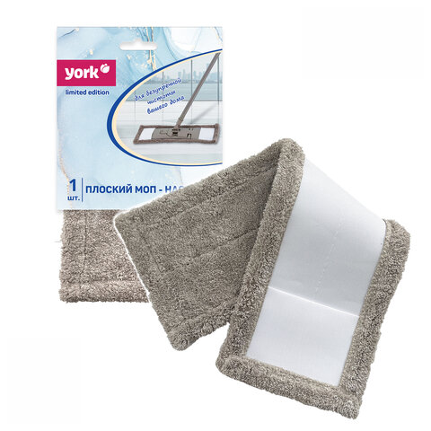Насадка МОП плоская 38,8х9см из микрофибры, Классик Limited Edition, YORK, 082270 - фото 2
