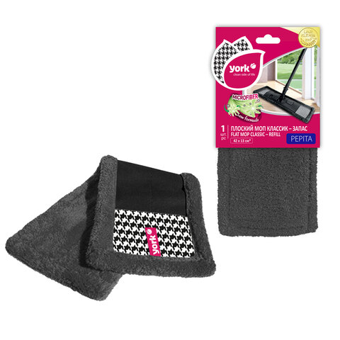 Насадка МОП плоская 42х13см, полиэстер, "Pepita", YORK, 081850 - фото 2