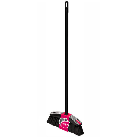 Щетка для уборки КОМПЛЕКТ черенок 120см+щетка, ширина 32см, еврорезьба, "Pepita", YORK, 052102