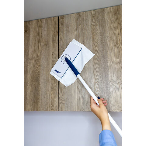 Швабра с автозахватом SNAPPY черенок 127см, флаундер 25х10см, салфетка 30х30см микроф, 82230 - фото 6