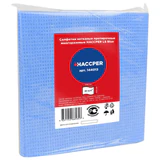 Салфетки протирочные нетканые многоразовые HACCPER LS "Blue", 10 шт., 40х40 см, 80 г/м<sup>2</sup>, 144013