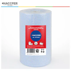 Протирочный нетканый материал многоразовый HACCPER 365, 250 листов, 34&times;40 см, 110 г/<wbr/>м<sup>2</sup>