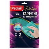 Салфетки из МИКРОФИБРЫ универсальные, 30х30 см, КОМПЛЕКТ 2 шт., 240 г/м2, PACLAN