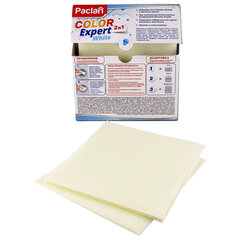 Салфетки-листы для стирки белых вещей, с отбеливателем, 10 шт., PACLAN "Color Expert White"