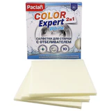 Салфетки-листы для стирки белых вещей, с отбеливателем, 10 шт., PACLAN "Color Expert White", 410401