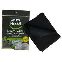 Тряпка для мытья пола из микрофибры, 50&times;60 см, черная, Master FRESH