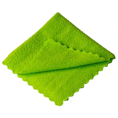 Салфетка из МИКРОФИБРЫ для стекол и зеркал 30&times;30 см, зеленая, 280 г/<wbr/>м<sup>2</sup>, Master FRESH