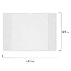 Обложки КОМПЛЕКТ 10 шт., для тетрадей и дневников, ПВХ, 100 мкм, 208&times;346 мм, 811819