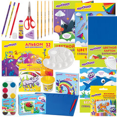 Набор для творчества в подарочной коробке ЮНЛАНДИЯ &laquo;ЧЕМОДАНЧИК ТВОРЧЕСТВА&raquo; 20 предметов, 880124