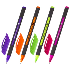 Ручка шариковая BRAUBERG &laquo;Extra Glide Soft Color&raquo;, синяя, ВЫГОДНЫЙ КОМПЛЕКТ 12 штук, линия 0,35 мм, 880163
