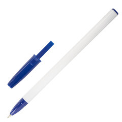 Ручка шариковая BRAUBERG &laquo;Stick Medium&raquo;, синяя, ВЫГОДНАЯ УПАКОВКА, КОМПЛЕКТ 48 штук, линия письма 0,5 мм, 880170