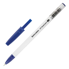 Ручка шариковая BRAUBERG &laquo;Stick Medium&raquo;, синяя, ВЫГОДНАЯ УПАКОВКА, КОМПЛЕКТ 48 штук, линия письма 0,5 мм, 880170