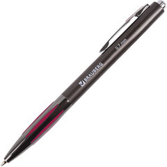 Ручка шариковая автомат. BRAUBERG &laquo;Stripe&raquo;, синяя, ВЫГОДНАЯ УПАКОВКА, КОМПЛЕКТ 12 штук, узел 0,7 мм, 880191