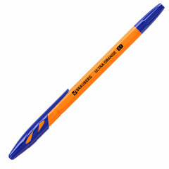 Ручка шариковая BRAUBERG &laquo;ULTRA ORANGE&raquo;, синяя, ВЫГОДНЫЙ КОМПЛЕКТ 50 штук, узел 0,7 мм, чернила ГЕРМАНИЯ, наконечник ШВЕЙЦАРИЯ, 880398