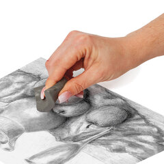 Ластик-клячка BRAUBERG ART CLASSIC, КОМПЛЕКТ 4 штуки, размер ластика 40&times;36&times;10 мм, супермягкий, 880452