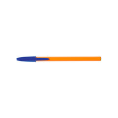 Ручка шариковая BIC &laquo;Orange&raquo;, КОМПЛЕКТ 20 штук, СИНЯЯ, корпус оранжевый, узел 0,8 мм, линия письма 0,3 мм, 880485