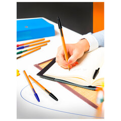 Ручка шариковая BIC &laquo;Orange&raquo;, КОМПЛЕКТ 20 штук, СИНЯЯ, корпус оранжевый, узел 0,8 мм, линия письма 0,3 мм, 880485