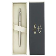 Ручка шариковая PARKER &laquo;Jotter Core Stainless Steel CT&raquo;, ежедневник А5 черный, пакет, 880891