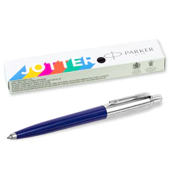 Ручка шариковая PARKER &laquo;Jotter Plastic CT&raquo;, корпус синий, ежедневник А5 синий, пакет, 880896