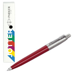 Ручка шариковая PARKER &laquo;Jotter Plastic CT&raquo;, корпус красный, ежедневник А5 красный, пакет, 880897