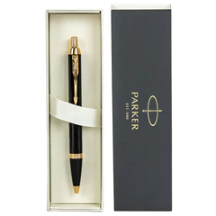 Ручка шариковая PARKER &laquo;IM Core Black Lacquer GT&raquo;, ежедневник А5 черный, пакет, 880899