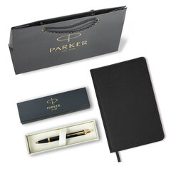 Ручка шариковая PARKER &laquo;IM Core Black Lacquer GT&raquo;, ежедневник А5 черный, пакет, 880899