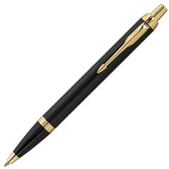 Ручка шариковая PARKER &laquo;IM Core Black Lacquer GT&raquo;, ежедневник А5 черный, пакет, 880899