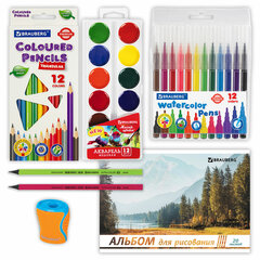 Набор для рисования и творчества &laquo;6 предметов плюс Альбом в Подарок!&raquo;, BRAUBERG, 881006