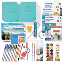 Набор школьных принадлежностей в подарочной коробке BRAUBERG &laquo;ШКОЛЬНЫЙ УНИВЕРСАЛЬНЫЙ&raquo;, 65 предметов, 881133