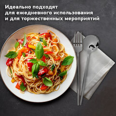Набор столовых приборов UNIQUE, 24 шт., 6 персон, серебристый, нержавеющая сталь, гофрокартон, DASWERK (ДАСВЕРК), 881140