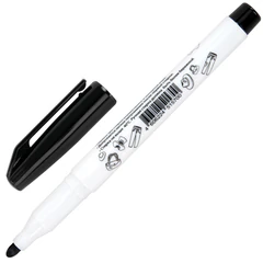 Маркер для ткани ЧЕРНЫЙ, TEXTILE MARKER, КОМПЛЕКТ 3 шт., круглый наконечник 1-3 мм, BRAUBERG, 881159