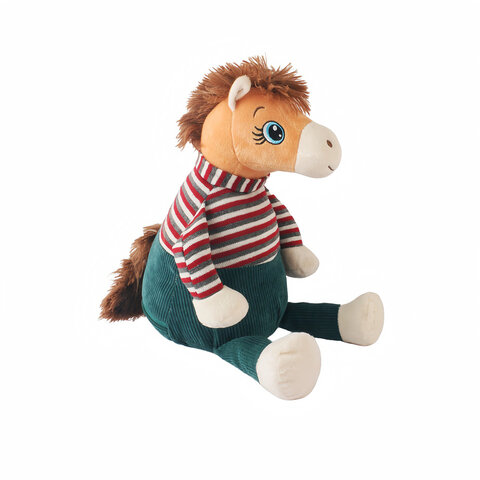 Подарок новогодний МИЛАШКА СТЕША "Мягкая игрушка-символ 2026 года", НАБОР конфет 1000г,WELDAY,881189