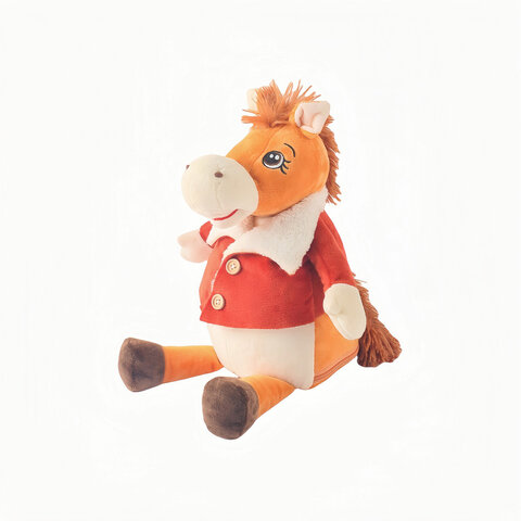 Подарок новогодний ЗВЕЗДОЧКА "Мягкая игрушка-символ 2026 года", НАБОР конфет 1000г, WELDAY, 881190