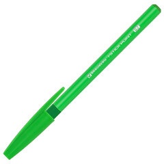 Ручка шариковая с грипом BRAUBERG &laquo;i-STICK POINT NEON&raquo;, КОМПЛЕКТ 10 ШТУК, СИНЯЯ, игольчатый узел 0,7 мм, линия письма 0,35 мм, 881293