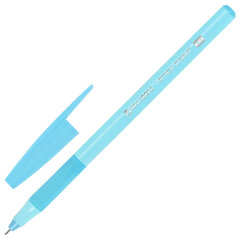 Ручка шариковая с грипом BRAUBERG &laquo;i-STICK POINT PASTEL&raquo;, КОМПЛЕКТ 10 ШТУК, СИНЯЯ, игольчатый узел 0,7 мм, линия письма 0,35 мм, 881294