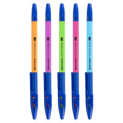 Ручка шариковая с грипом BRAUBERG &laquo;ULTRA GT COLOR&raquo;, КОМПЛЕКТ 10 ШТУК, СИНЯЯ, наконечник 0,7 мм, линия письма 0,35 мм, 881299