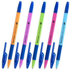 Ручка шариковая с грипом BRAUBERG &laquo;ULTRA GT COLOR&raquo;, КОМПЛЕКТ 10 ШТУК, СИНЯЯ, наконечник 0,7 мм, линия письма 0,35 мм, 881299