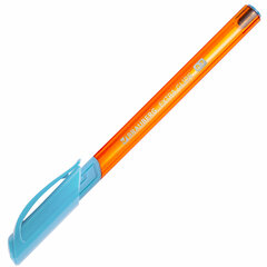 Ручка шариковая масляная с грипом BRAUBERG &laquo;Extra Glide GT Sky Blue&raquo;, КОМПЛЕКТ 12 ШТУК, СИНЯЯ, игольчатый узел 0,7 мм, линия 0,35 мм, 881308