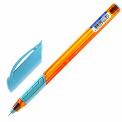 Ручка шариковая масляная с грипом BRAUBERG &laquo;Extra Glide GT Sky Blue&raquo;, КОМПЛЕКТ 12 ШТУК, СИНЯЯ, игольчатый узел 0,7 мм, линия 0,35 мм, 881308