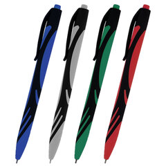 Ручка шариковая автоматическая BRAUBERG &laquo;ULTRA COLOR CLASSIC&raquo;, КОМПЛЕКТ 4 ШТУКИ, СИНЯЯ, пишущий узел 0,7 мм, линия письма 0,35 мм, 881313