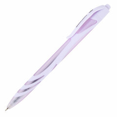 Ручка шариковая автоматическая BRAUBERG &laquo;ULTRA COLOR PASTEL&raquo;, КОМПЛЕКТ 4 ШТУКИ, СИНЯЯ, soft-touch, узел 0,7 мм, линия 0,35 мм, 881314