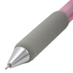 Ручка шариковая автоматическая BRAUBERG &laquo;MAXI SOFT&raquo;, КОМПЛЕКТ 4 ШТУКИ, СИНЯЯ, пишущий узел 0,5 мм, линия письма 0,35 мм, 881319