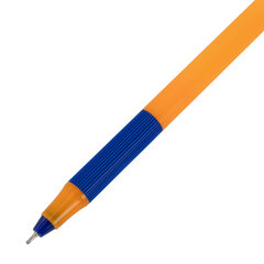 Ручка шариковая с грипом BRAUBERG &laquo;i-STICK POINT ORANGE&raquo;, КОМПЛЕКТ 10 ШТУК, СИНЯЯ, пишущий узел 0,7 мм, линия письма 0,35 мм, 881322