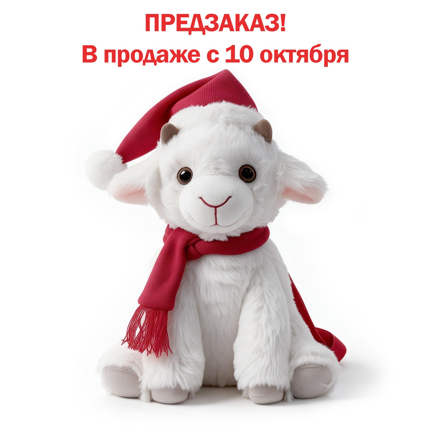 Подарок новогодний "КОЗОЧКА", РЮКЗАК "Мягкая игрушка-символ 2027 года", НАБОР конфет 800 г, WELDAY (ВЭЛДЭЙ), 881402