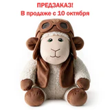 Подарок новогодний ЛЁТЧИК "Мягкая игрушка-символ 2027 года", НАБОР конфет 800 г, WELDAY (ВЭЛДЭЙ), 881404